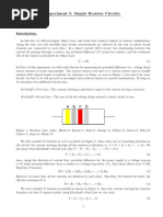 Experiment 5: Simple Resistor Circuits: A B C D