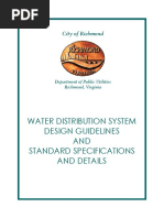 Waterdistributionguidelines Specifications