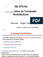 CSE 675.02: Introduction To Computer Architecture: Instructor: Roger Crawfis