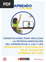 Orientaciones para La Retroalimentación Docente Estudiante