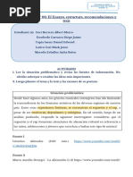 Lab. 6 - El Ensayo, Estructura, Recomendaciones y Tesis