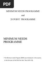 Minimum Needs Programme