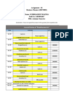 Assignment - 02 Business Finance (Bm70005) Name: Subhradeep Maitra Roll No: 21Bm91R07 PHD, Autumn Semester