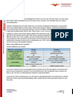 Activity Create Your Brand Strategy: Basis For Comparison Brand Product