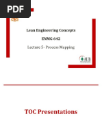 Lean Engineering Concepts ENMG 642: Lecture 5-Process Mapping