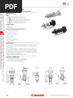 Indexing Plungers: Steel / Stainless Steel Without Rest Position