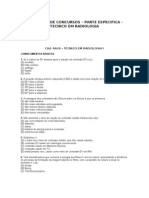 164 - Coletânea de Concursos - Técnico em Radiologia Médica - Provas e Gabaritos