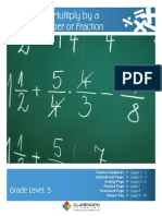 Fractions Multiply by A Whole Number or Fraction Lesson Plan