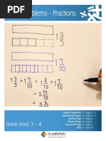 Word Problems - Fractions: Grade Level: 3 - 4