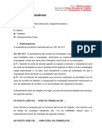 Reclamatória Trabalhista - Prática Simulada Do Trabalho