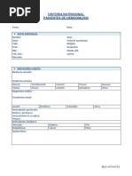 Historia Clinica Nutricional - Yp - Nutricionista