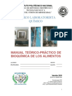 Manual Bioquímica de Los Alimentos