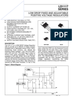 LD1117 Series: Low Drop Fixed and Adjustable Positive Voltage Regulators