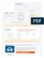 Book Ing Confi RM Ati On: Flight Details