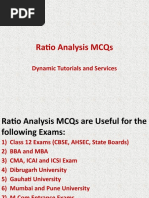 Ratio Analysis Mcqs