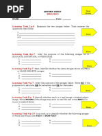 ANSWER SHEET English 6