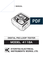 4118A - IM - 92-2233A - E - L Kyoritsu Line Impedance Test