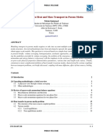 Introduction To Heat and Mass Transport in Porous Media: Michel Quintard