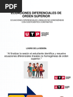 S06.s1 - Material. ECUACIONES DIFERENCIALES DE ORDEN SUPERIOR - NO HOMOGENEAS