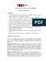 100000N01I COMPRENSIÓN Y REDACCIÓN DE TEXTOS 1-EXAMEN FINAL (Formato Oficial UTP)