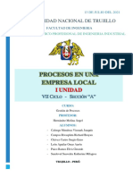 Gestión de Procesos - Procesos de Una Empresa