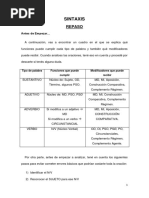 Ejercicios de Práctica de Análisis Sintáctico