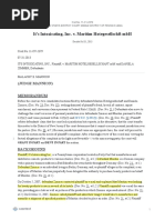 It'S Intoxicating, Inc. V. Maritim Hotegesellschft MBH: (Judge Mannion) Memorandum