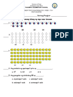 Grade 1 Assessment Test in Math Set A