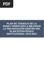 Plan de Trabajo Sunat 2018 2022