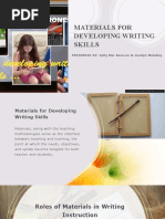 Materials For Developing Writing Skills