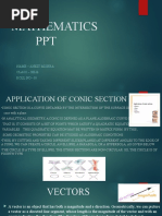 Mathematics PPT: Name - Ankit Mishra Class - Xii-B ROLL NO - 10