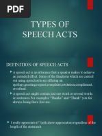 Types of Speech Acts