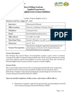 Saudi Arabian Drilling Academy English Department (English Level 3 Course Syllabus)