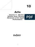 Arts 10 - Quarter 4 - Module 1 - Theater Arts Themes and Elements of Art Applied To Performance.9pp