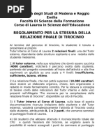 Schema Relazione - Finale - Stage