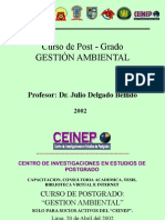 Curso de Post Grado Gestion Ambiental