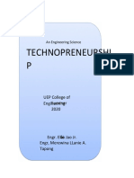 Technopreneurshi P: UEP College of Engineering Summer 2020