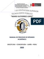 Manual de Procesos de Regimen Academico MGL