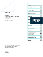 CPU 31xC and CPU 31x Installation Manual