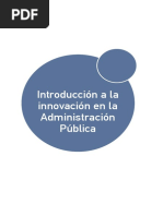 PagInicia Introducción A La Innovación en La Administración Pública