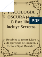 PSICOLOGÍA OSCURA - 4 en 1 - Este Libro Incluye Secretos de La Psicología Oscura Lectura Rápida de Per