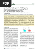 N, N Dimethylhydrazidoacrylamides. Part 3: Improving Kinetic Hydrate Inhibitor Performance Using Polymers of N, N Dimethylhydrazidomethacrylamide