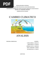 Analisis Sobre Cambio Climatico