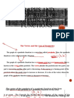 Graphs and Properties of Quadratic Functions