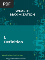 Wealth Maximization