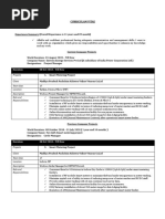 Curriculam Vitae: Duration 08 Oct 2018 - Till Now