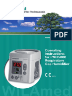 Operating Instructions For PMH5000 Respiratory Gas Humidifier