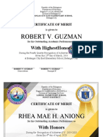 Award Certificates Templates by Sir Tristan Asisi