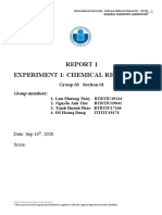 Report 1 Experiment 1: Chemical Reactions: Group Members