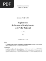 Acuerdo 329 Reglamento de Procesos Disciplinarios